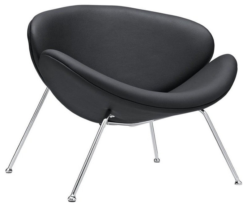 Nutshell Lounge Chair in Black