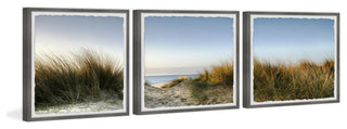 The Hidden Beach Triptych, 3-Piece Set, 24x24 Panels