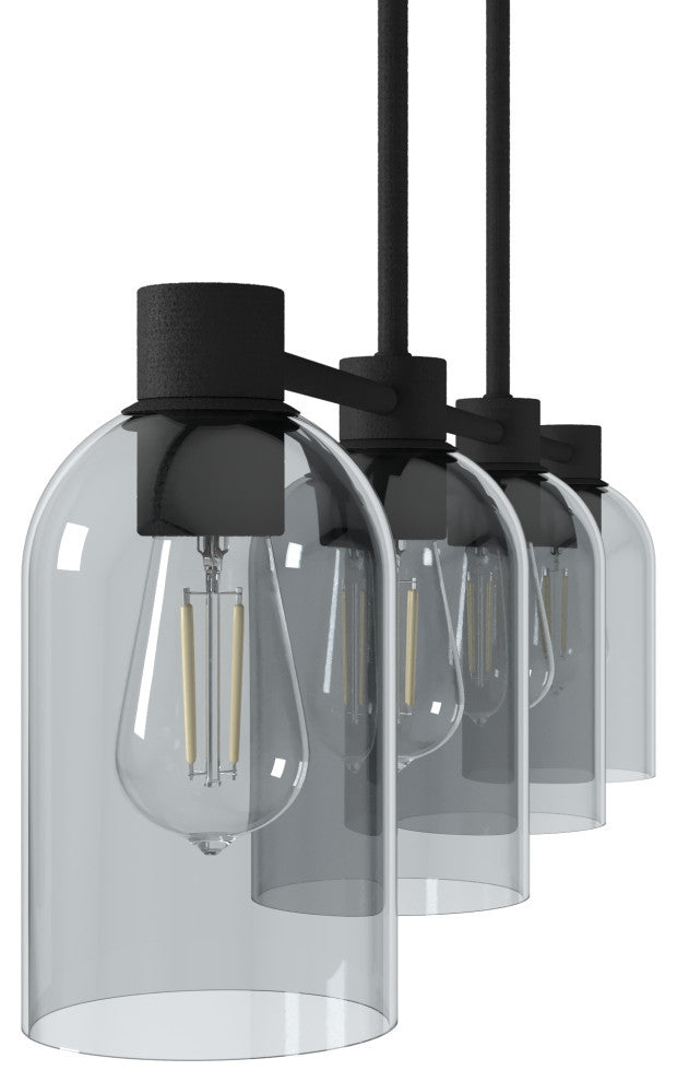 Hunter Lochemeade Natural Iron 4 Light Chandelier Ceiling Light Fixture