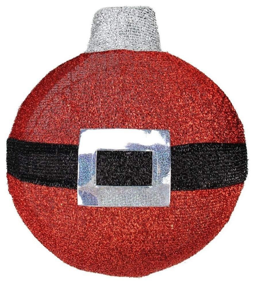 17.25" LED Santa Belt Ornament Christmas Wall Decoration