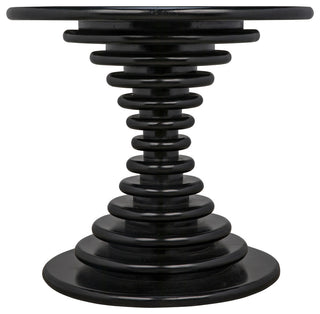 Scheiben Side Table, Hand Rubbed Black