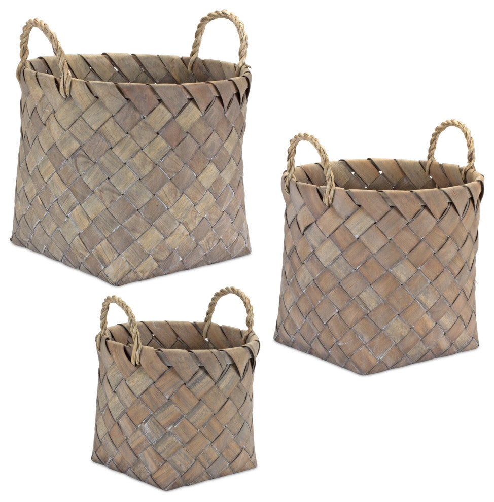 Wicker Basket, Set of 3