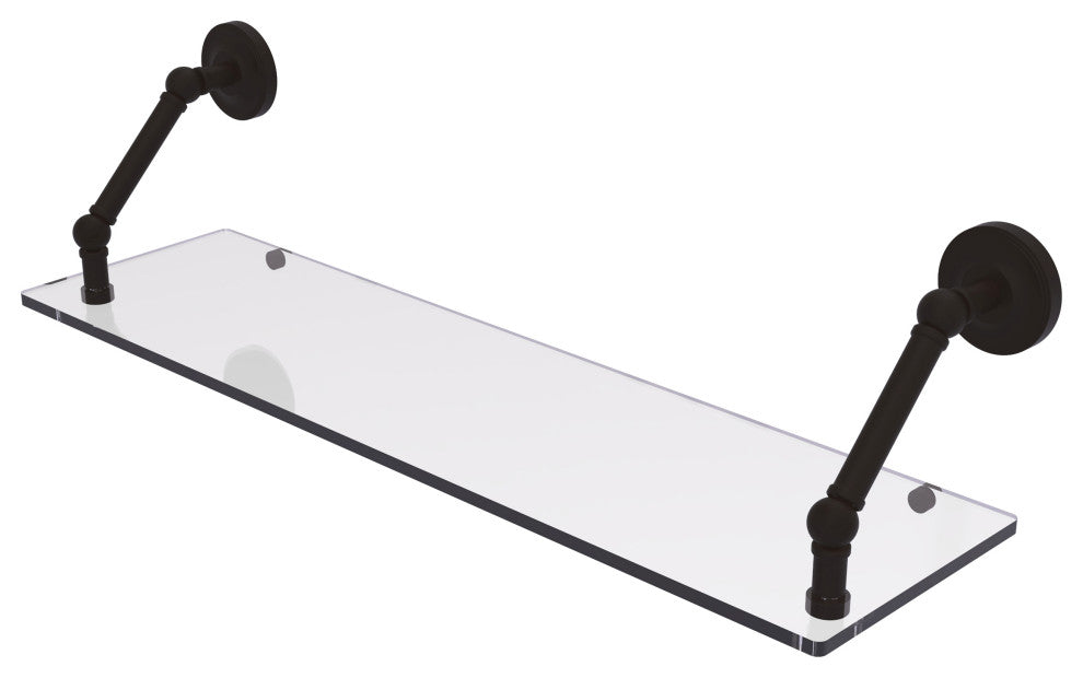 Prestige Regal 30" Floating Glass Shelf, Oil Rubbed Bronze