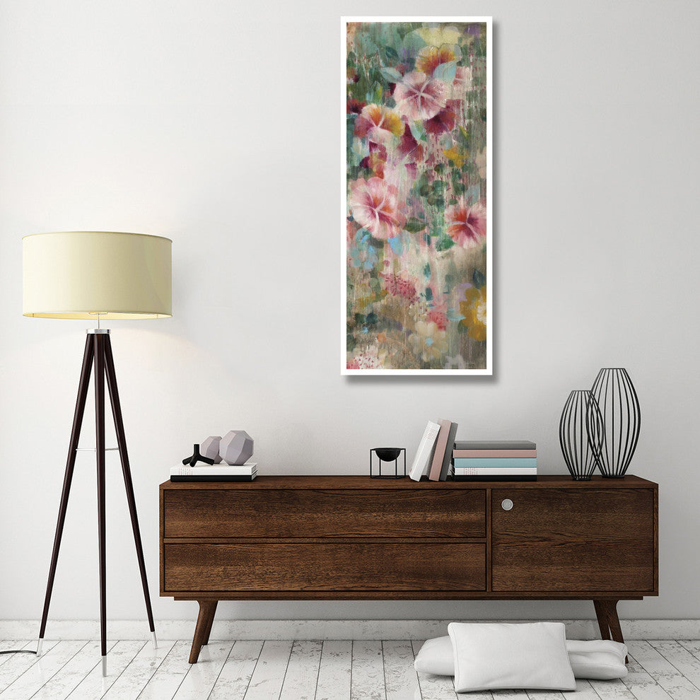 "Flower Shower III" Digital Paper Print by Danhui Nai, 26"x62"