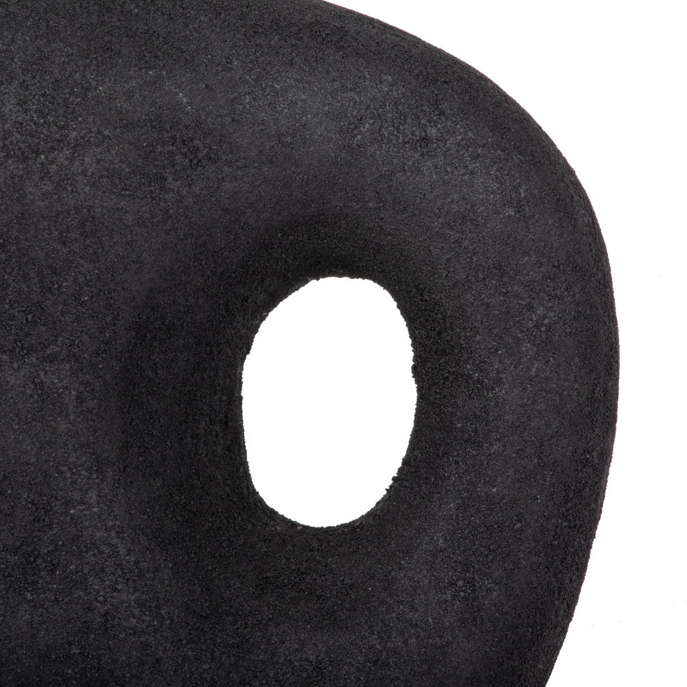 Fallon Black Decorative Metal Table Vase