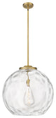 Athens Water Glass Pendant, Brushed Brass, Clear Water Glass, Clear Water Glass