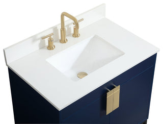 Home Living 19" Modern Blue-Light Bathroom Vanity