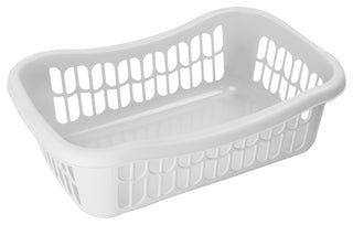Large Plastic Storage Basket 32-1191, White