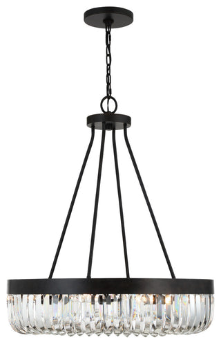 Crystorama Lighting Group ALI-B2010 Alister 10 Light 28"W Ring - Charcoal
