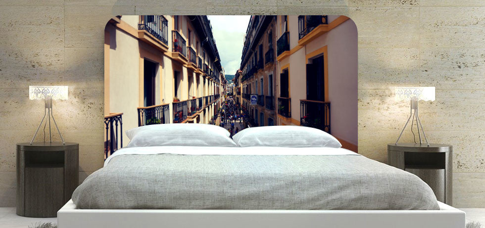 "Apartment Overlooking Street" Headboard