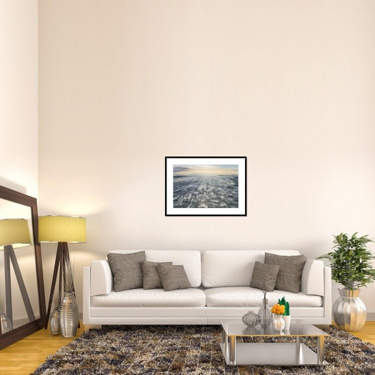 "A Misty Morning" Framed Digital Print by Kos Karathanasis, 38"x28"