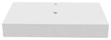 Modern Wall-Mount Vanity With Top & 14" Sink, Clear, 36"