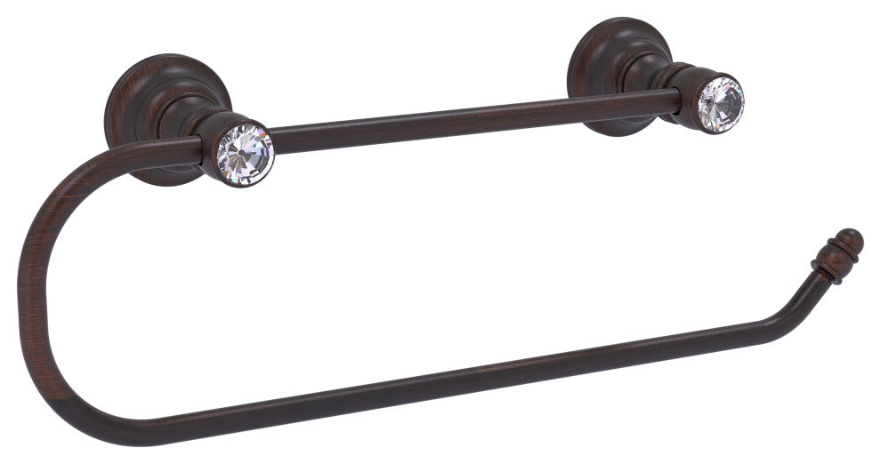 Carolina Crystal Wall Mounted Paper Towel Holder, Venetian Bronze