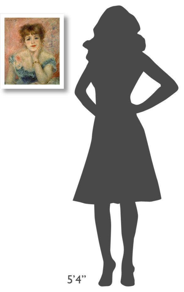 "Portrait of Actress Jeanne Samary" Print by Pierre-Auguste Renoir, 15"x18"