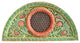 Consigned Large Carved Green Transom