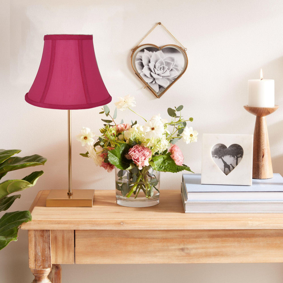 Bell Lamp Shade, 5x9x7", Fuchsia, Single