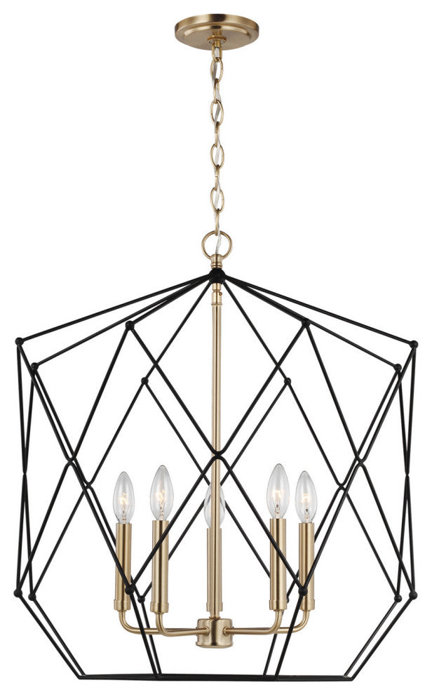 Visual Comfort Studio 5334105-848 5-Light Lantern, Zarra