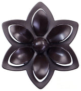 Crocus Medallion Drapery Holdback, Bronze