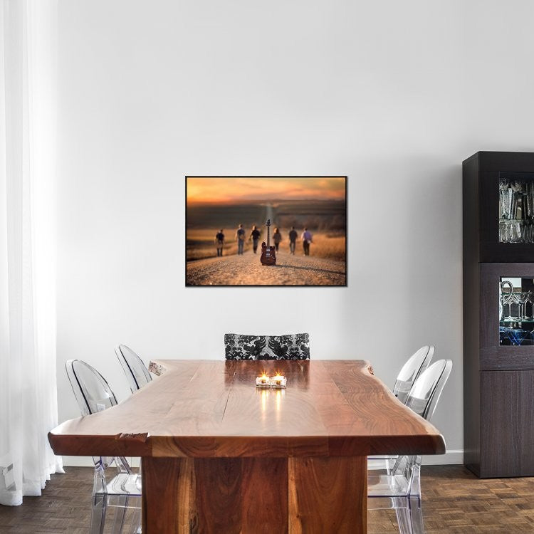 "Velvet Crush" Framed Canvas Giclee by Jake Olson, 37x25"