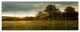 Beautiful Sunrise in the farm, Landscape Canvas Art Print, 70"x28", 6 Panels