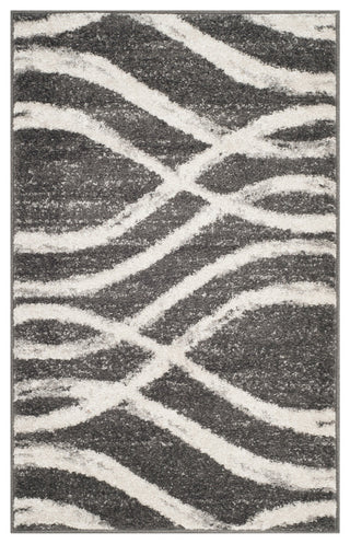 Safavieh Adirondack Adr125R Geometric Rug, Charcoal/Ivory, 11'0"x15'0"