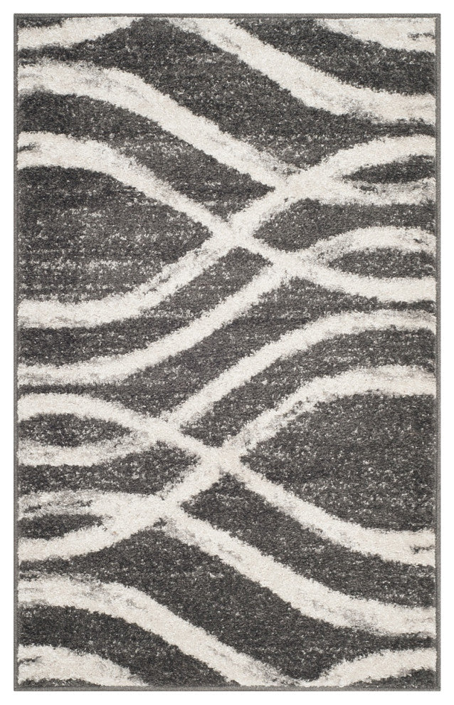 Safavieh Adirondack Adr125R Geometric Rug, Charcoal/Ivory, 11'0"x15'0"