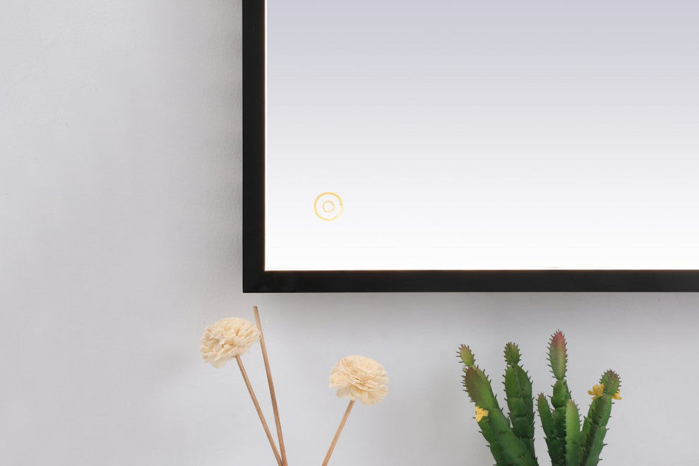 Modern Black Led Mirror
