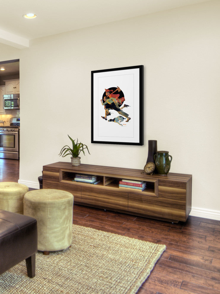 "To the Rescue" Framed Art Print by Norman Rockwell