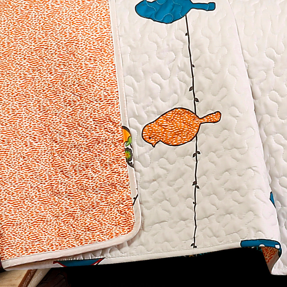 Rowley Birds Quilt Set, Multi, King