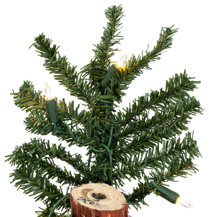 Vickerman A805151 5' Natural Alpine Artificial Christmas Tree, Clear Lights