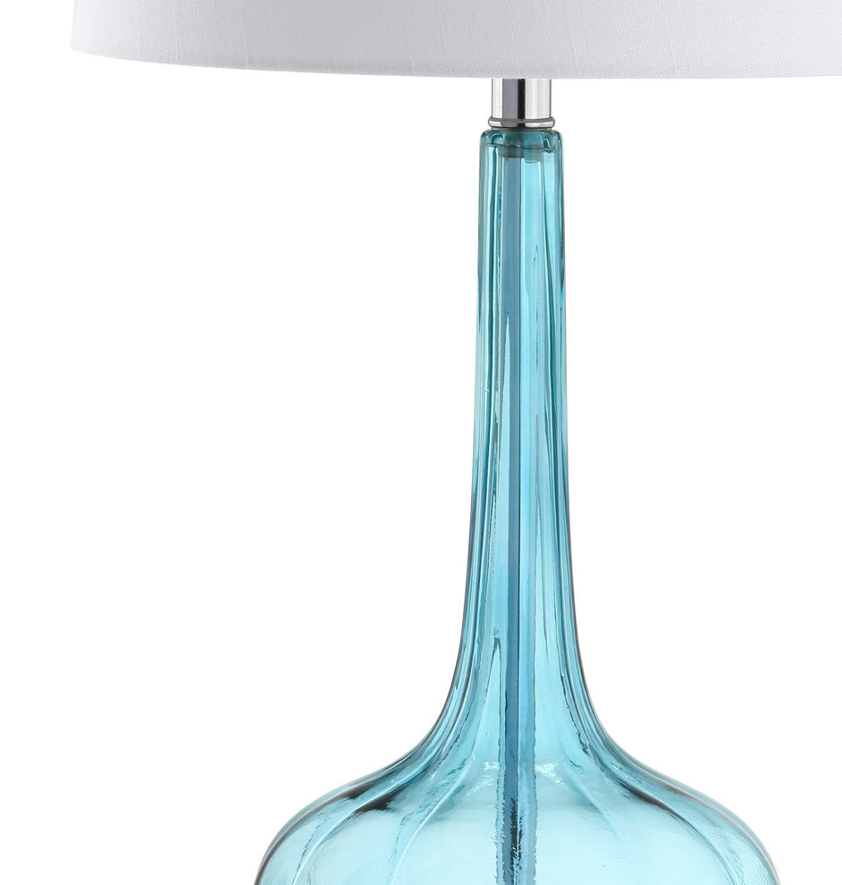 Bette 28.5" Glass Teardrop Table Lamp, Set of 2