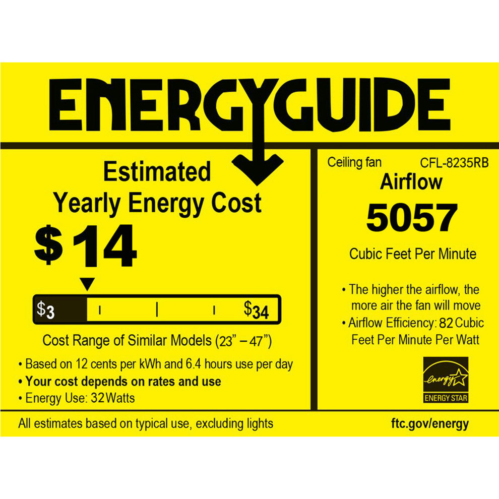 Miyaka 6-light Ceiling Fan (with Remote)