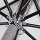9' Round Double Pulley Commercial Contract Umbrella, Black, Jockey Red