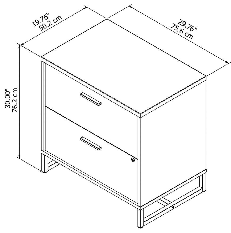 Office by kathy ireland Method Lateral File Cabinet, Assembled, White