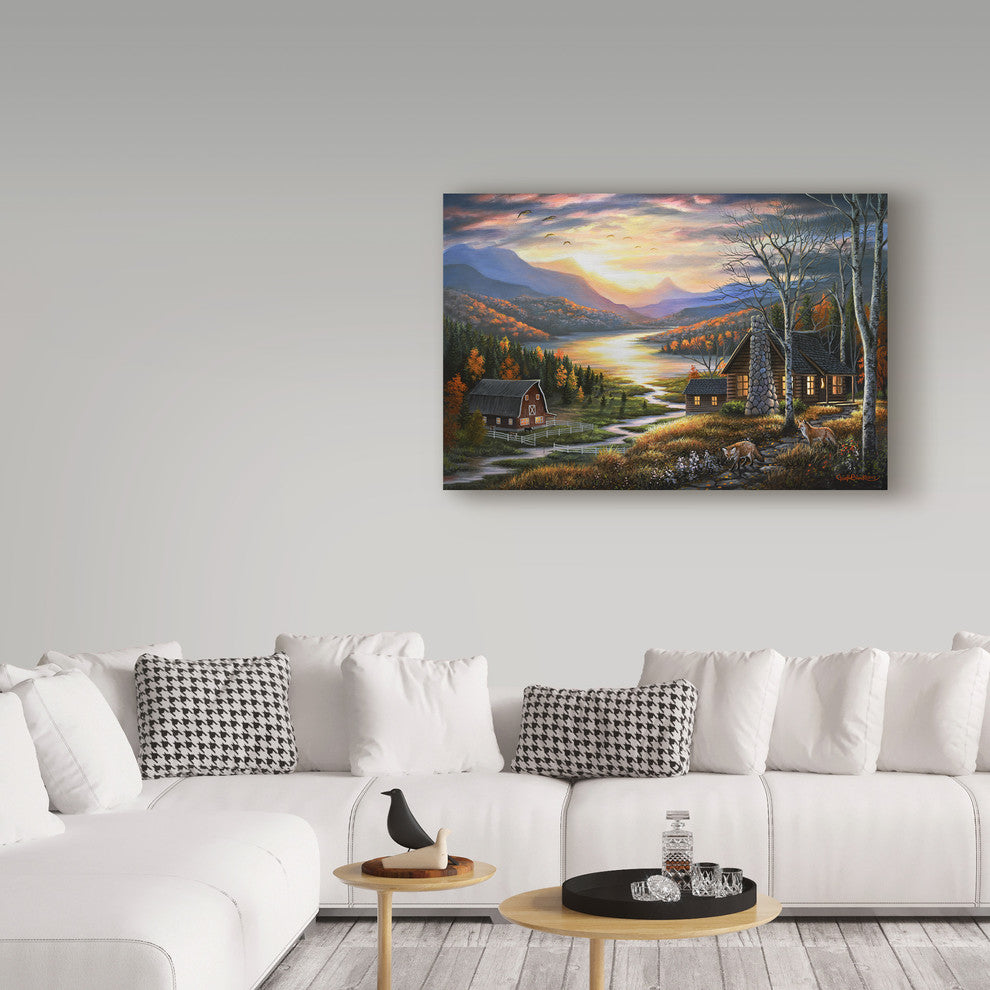 "Evening Guests" by Chuck Black, Canvas Art, 16"x24"