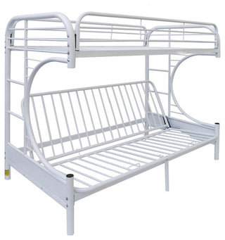 ACM-02091W-W, ACME Eclipse Twin/Full/Futon Bunk Bed, White