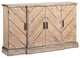 Stein World Raymond Console In Chevron Plank Pattern