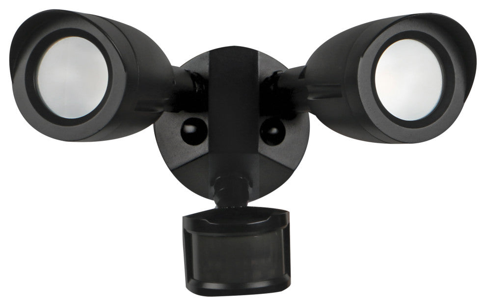 LED Security Light - Dual Head - Motion Sensor Included - Bronze Finish - 3000K