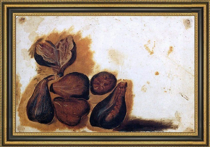 Simone Peterzano StillLife of Figs Framed Premium Canvas Print, 16"x24"