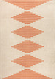 Vinales Diamond Stripe Indoor/Outdoor Area Rug, Beige/Orange, 3x5