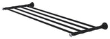 Carolina Crystal 36" Towel Shelf, Matte Black