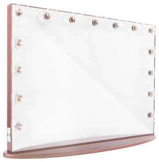 Hollywood Glow Pro Vanity Mirror, Rose Gold, Clear Bulb, Non-Bluetooth