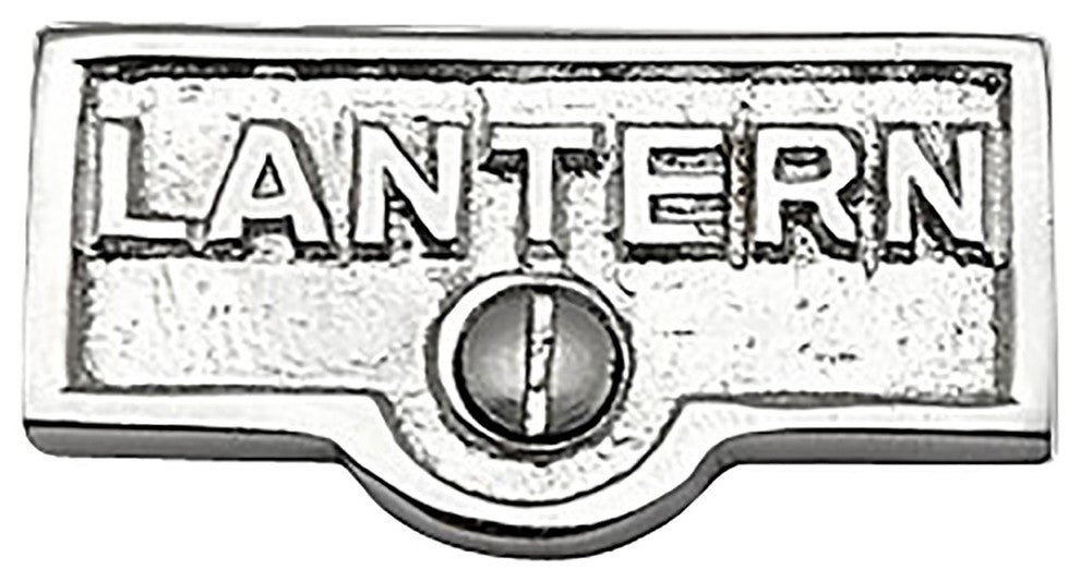 Switch Plate Tags LANTERN Name Signs Labels Chrome Brass |