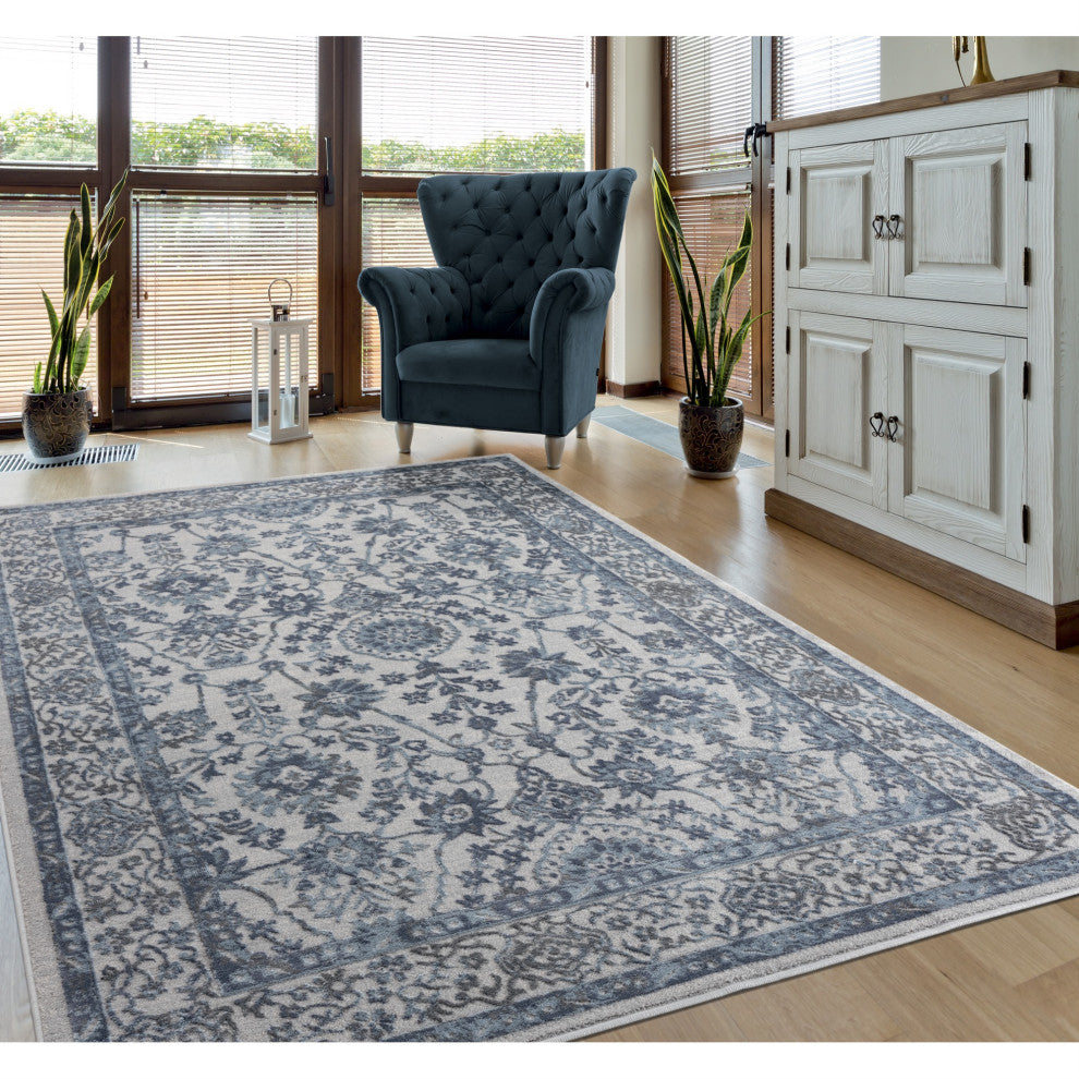 United Weavers Cascades Shasta Blue Runner Rug 2'7" x 7'2