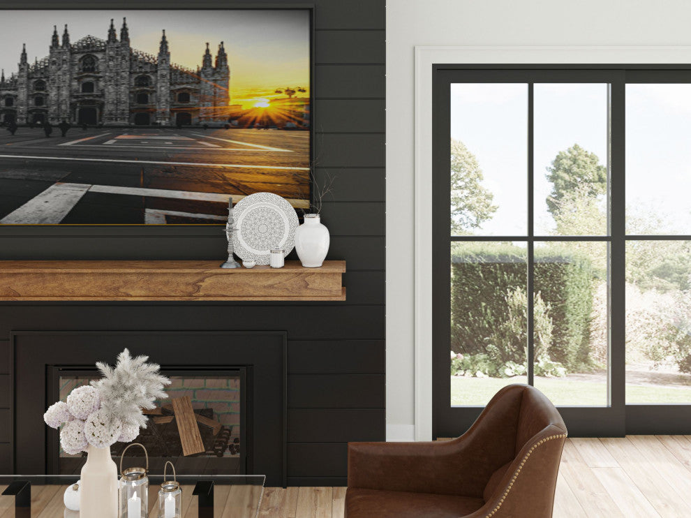 Dogberry Collections Cottage Mantel, Aged Oak, 60