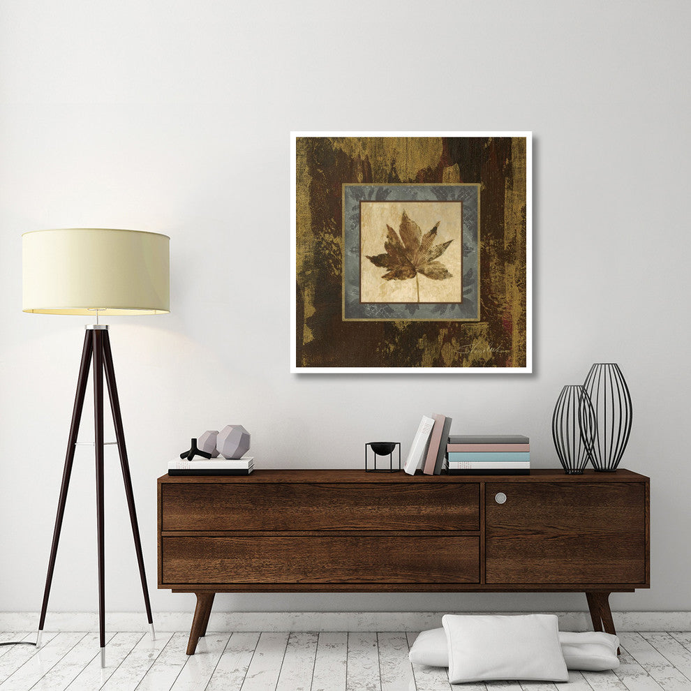 "Autumn Leaf Square IV" Digital Paper Print by Silvia Vassileva, 42"x42"