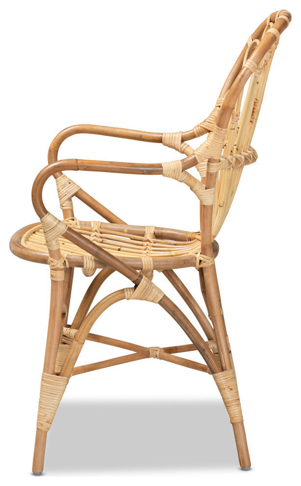 Bree California Coastal Rattan Dining Chair