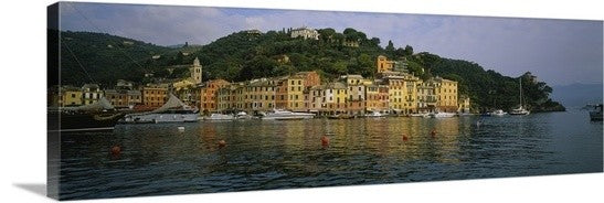"Portofino Italy" Canvas Art, 36"x12"x1.25"