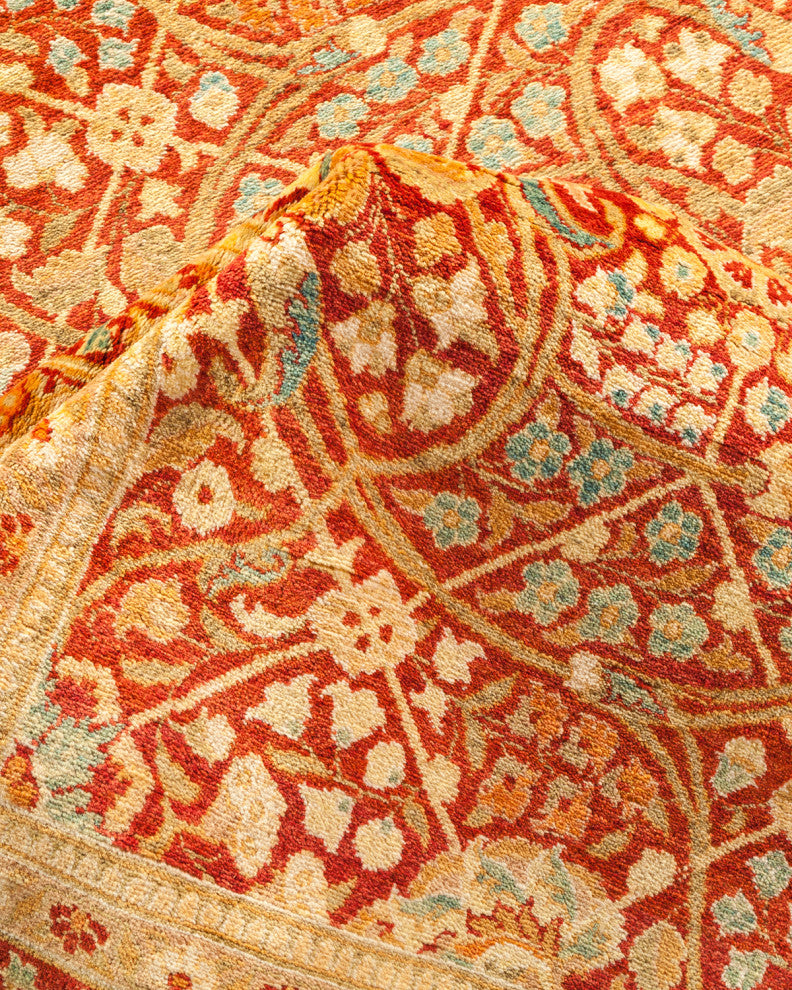 Madilyn, One-of-a-Kind Hand-Knotted Area Rug Red, 9'3"x12'2"