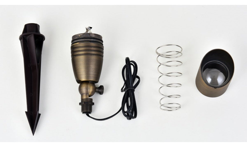 Elitco Lighting Aera Landscape Light C030L, Antique Brass